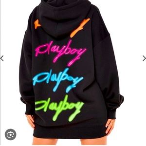 black playboy hoodie